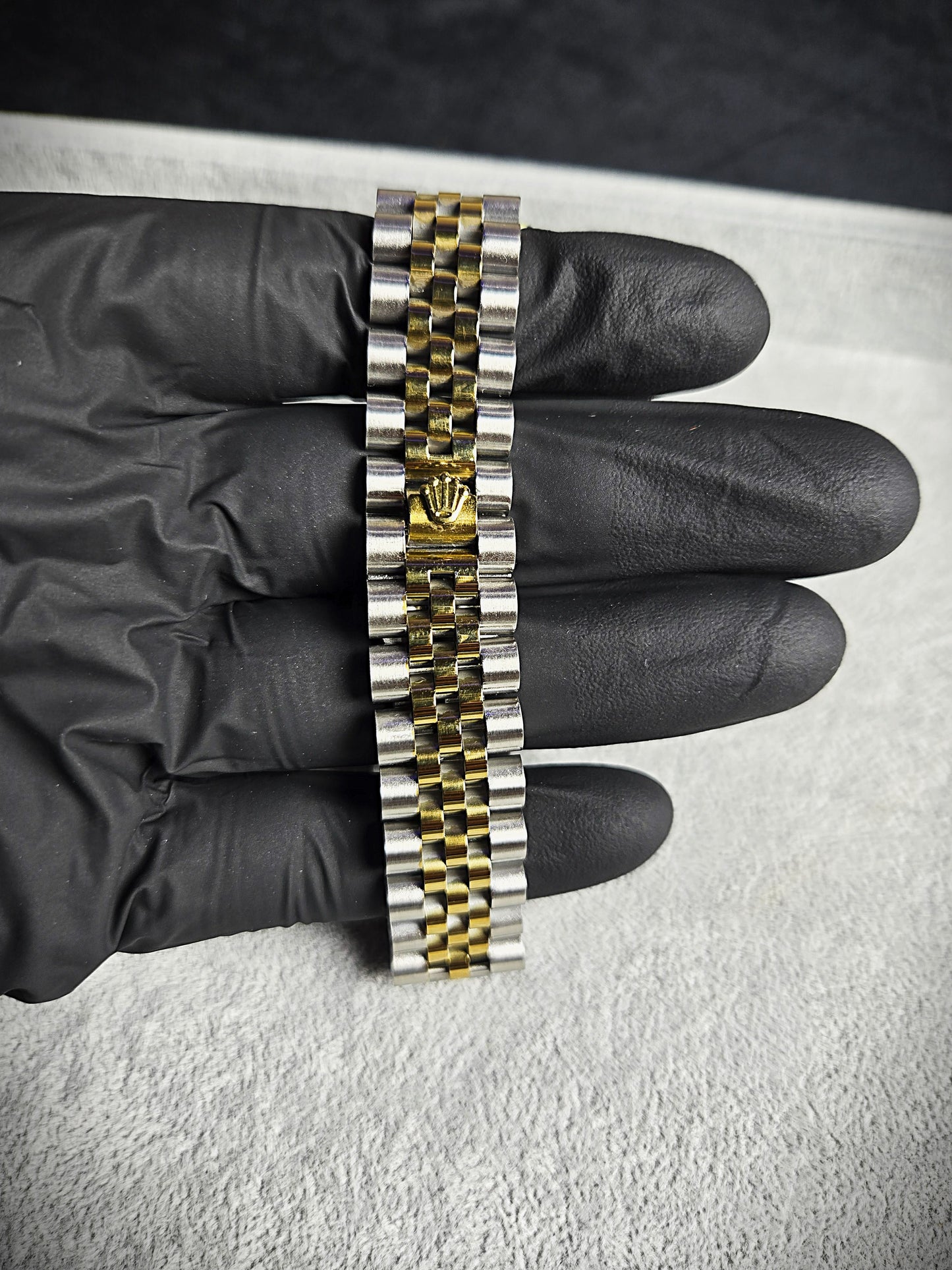 Rolex Day-Date Oyster Perpetual – Two-Tone Steel & Yellow Gold with Diamond Dial and Bezel