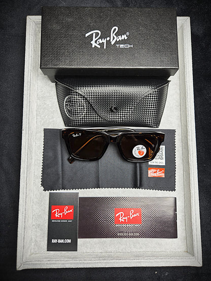 Ray-Ban Brown Lenses Eyeglasses with Dark Brown Frame