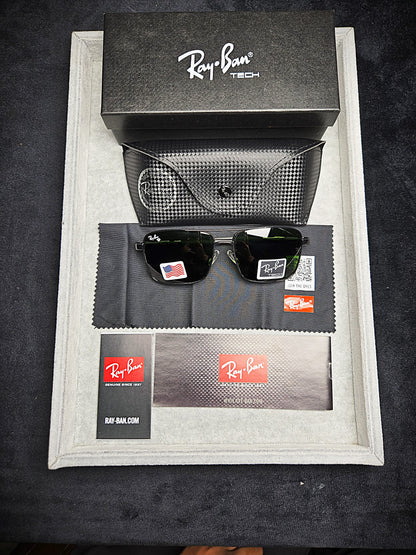 Ray-Ban Black Military Metallic Grey