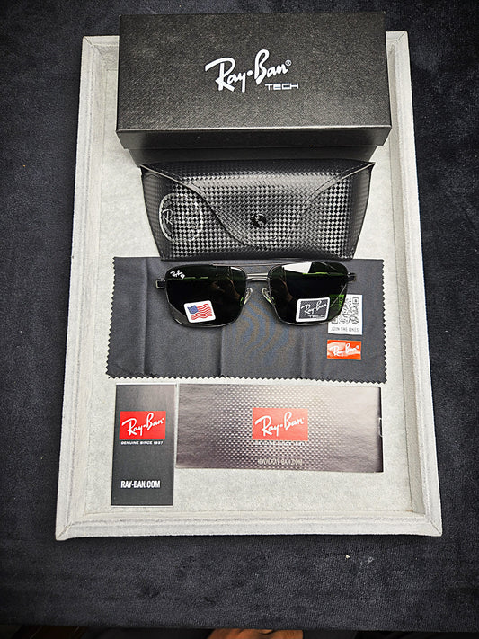 Ray-Ban Black Military Metallic Grey