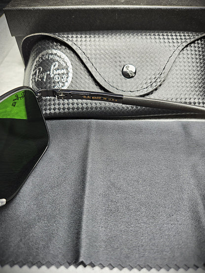 Ray-Ban Black Military Metallic Grey