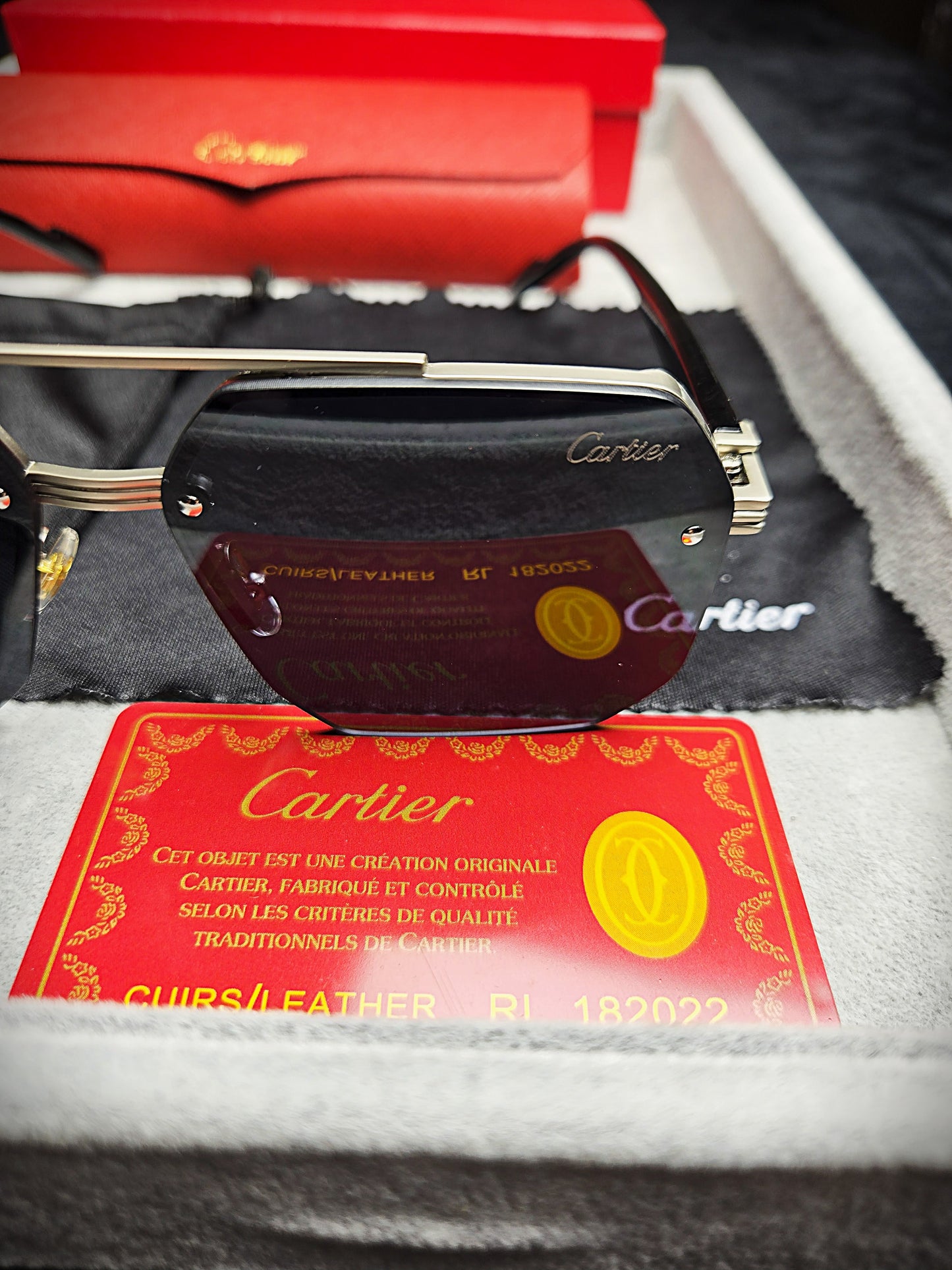 Cartier Black Acetate Optical Frames