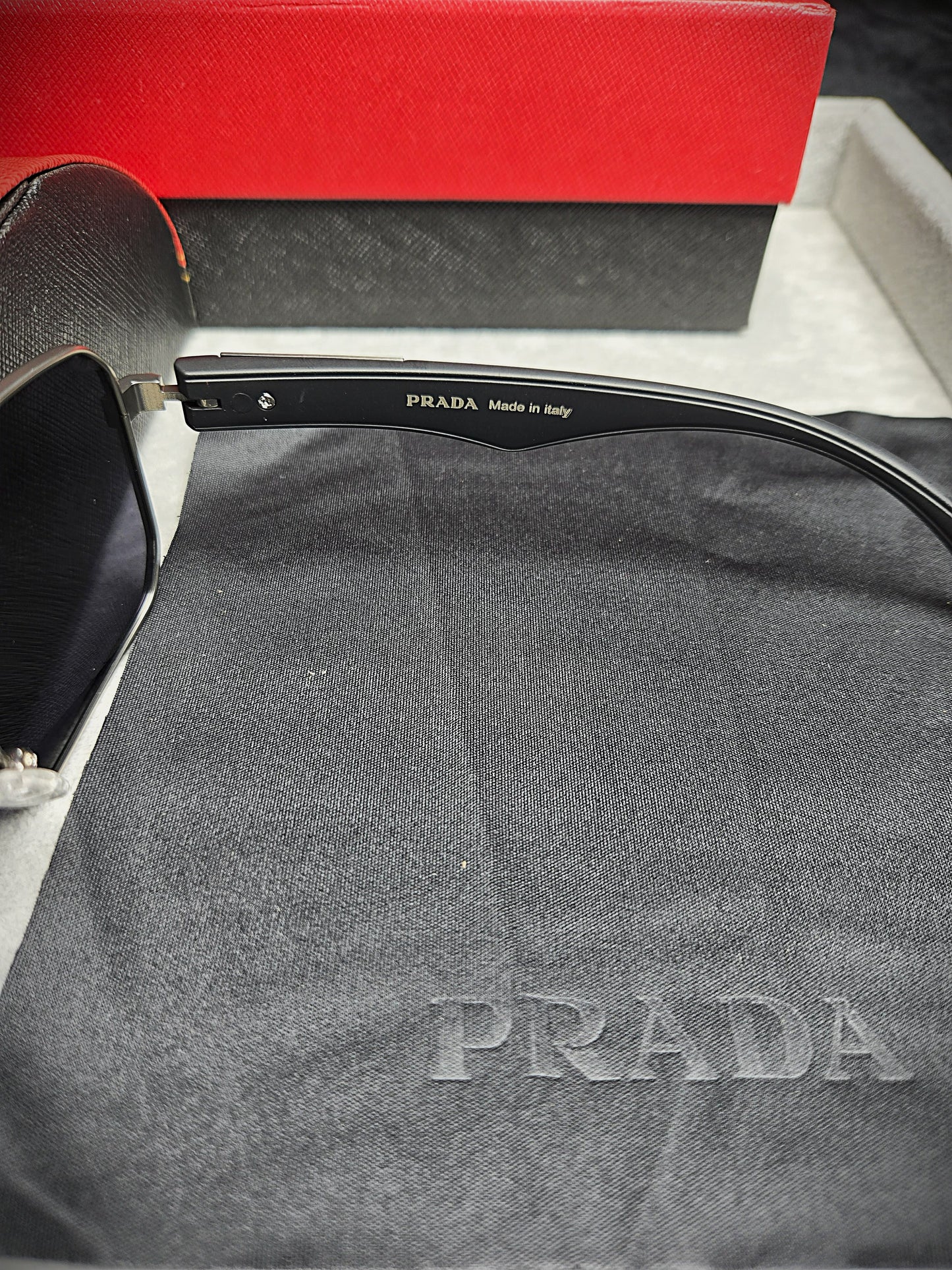 Prada Black Acetate Eyeglasses
