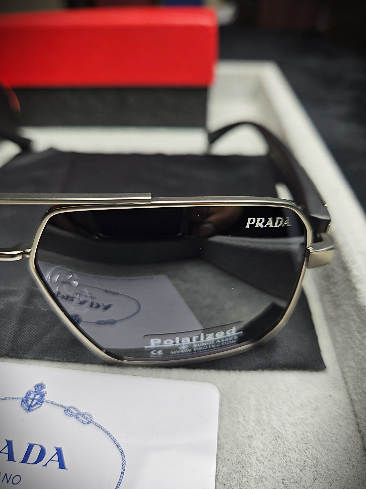 Prada Black Acetate Eyeglasses
